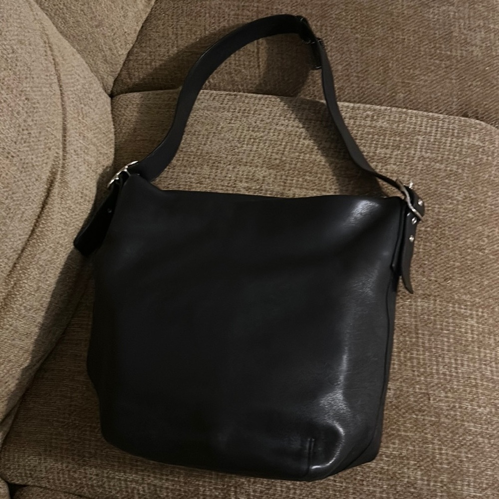 Beautiful Black Coach leather bag super soft leather